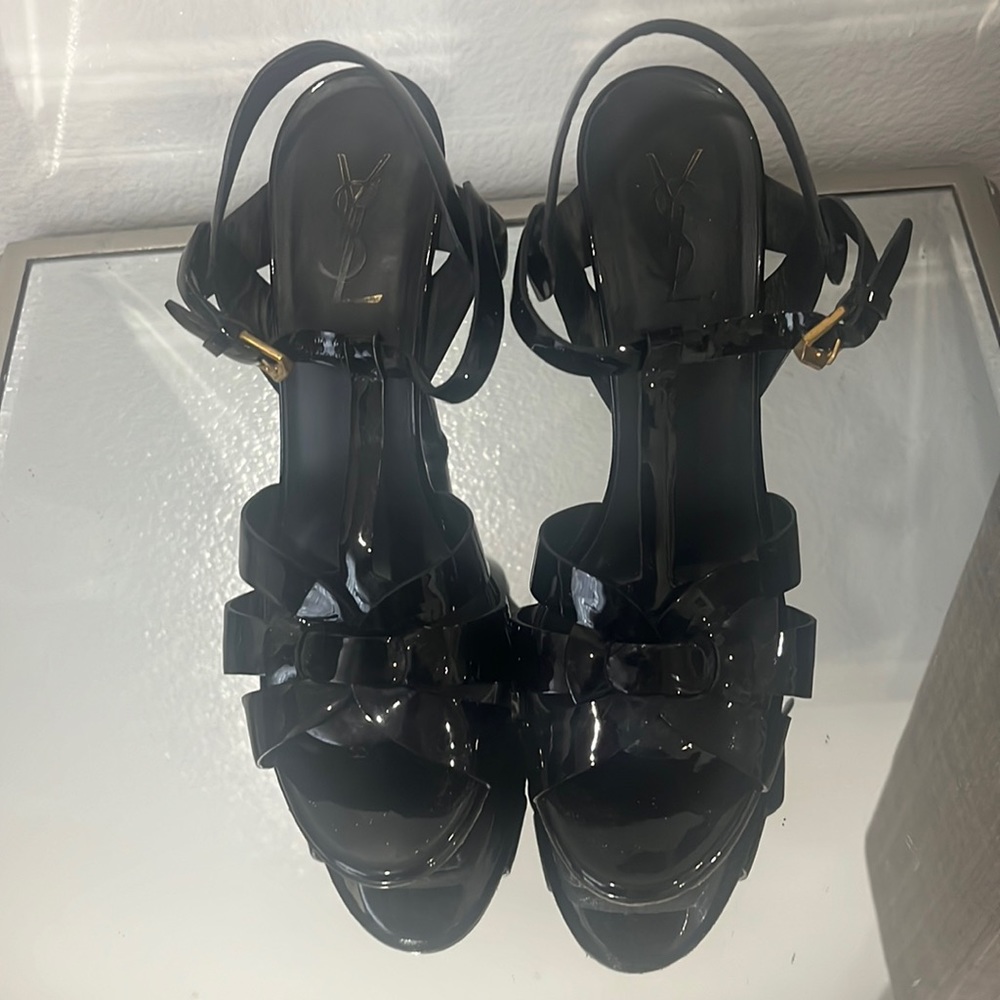 YSL Saint Laurent Tribute Platform patent leather Size 39